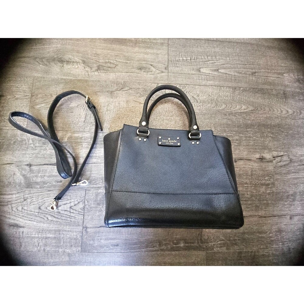 Kate Spade New York Wellesley Small Black Camryn Satchel Purse Handbag